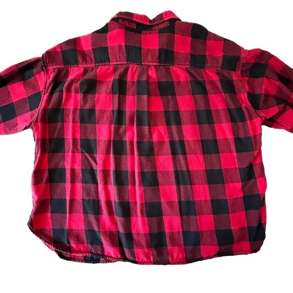Roots oversize Buffalo plaid button down shirt size L - Picture 2 of 14